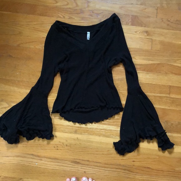 free people long sleeve top - Picture 1 of 3